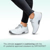 Picture of Orthofeet Women's Orthopedic White Knit Coral Sneakers, Size 9.5 - Size: 9.5