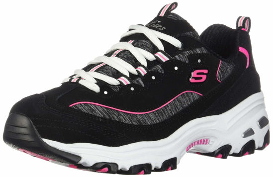 Picture of Skechers Sport DLitesMe Time Womens Sneaker 85 CD US BlackHot Pink - Size: 8.5 Wide