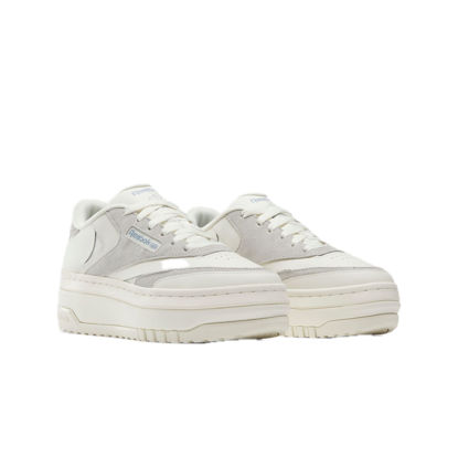 Picture of Reebok Women's Club C Extra Sneaker, Chalk/Pure Grey 2/Vintage Blue, 5 - Size: 5