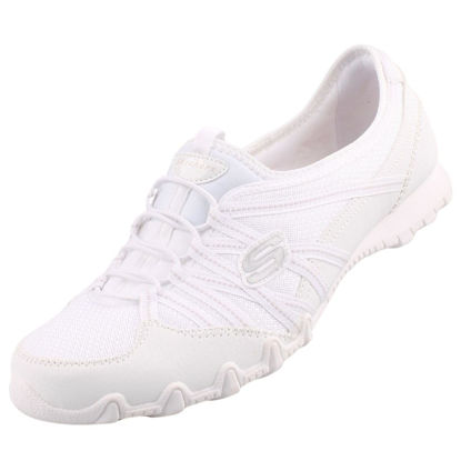 Picture of Skechers Modern Comfort Women's Women's Bikers LITE-RELIVE Sneaker, White, 9.5 - Size: 9.5