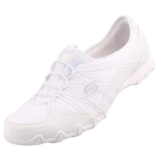 Picture of Skechers Modern Comfort Women's Women's Bikers LITE-RELIVE Sneaker, White, 9.5 - Size: 9.5