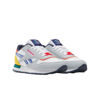 Picture of Reebok Kid's Classic Leather Sneaker, Moon/Vector Navy/Vector Red, 4.5 US Unisex Big - Size: 4.5 Big Kid