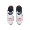 Picture of Reebok Kid's Classic Leather Sneaker, Moon/Vector Navy/Vector Red, 4.5 US Unisex Big - Size: 4.5 Big Kid