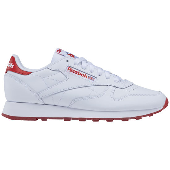 Picture of Reebok Unisex Classic Leather Sneaker, White/Instinct Red, 7.5 US Men - Size: 9 Women/7.5 Men