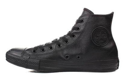 Picture of Converse Women's All Star Hi Leather Sneaker, Black Mono, 9 - Size: 9