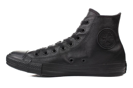 Picture of Converse Women's All Star Hi Leather Sneaker, Black Mono, 9 - Size: 9