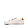 Picture of Taos Z Soul Women's Sneaker - Stylish Platform Sneaker with Removable Footbed, Arch Support, Premium Cushioning, Lace-Up Adjustability, and Easy Access Zipper White/Golden Tan 7 (W) US - Size: 7 Wide