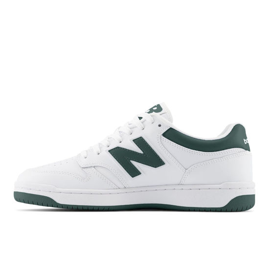 Picture of New Balance BB480L v1 White/Nightwatch Green 1 US Men's 4.5, Women's 6 D (M) - Size: 6 Women/4.5 Men