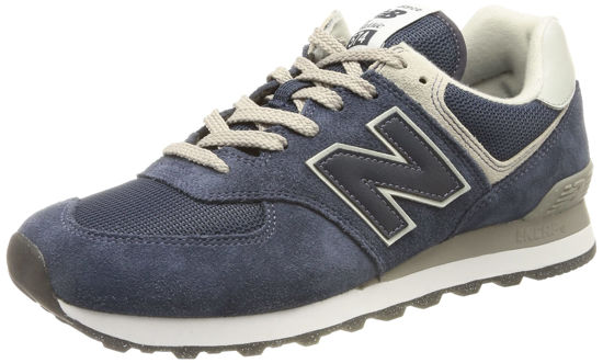 Picture of New Balance Men's 574 Core Sneaker, Navy/White, 10.5 - Size: 10.5