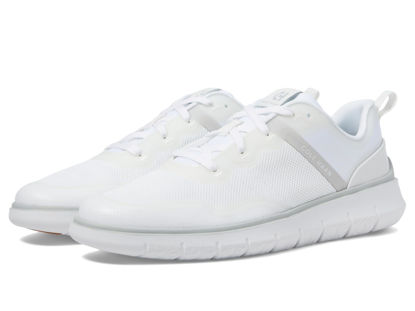 Picture of Cole Haan Men's Generation Zerogrand Txt Sneaker, White/Microchip, 9 - Size: 9