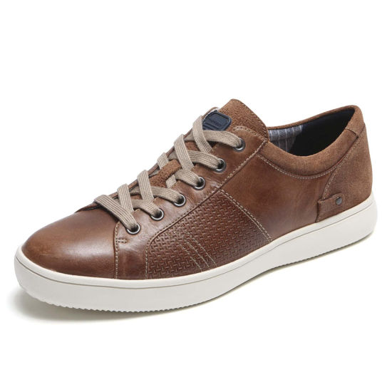 Picture of Rockport mens Colle Tie Sneaker, Tan, 12 Wide US - Size: 12 Wide