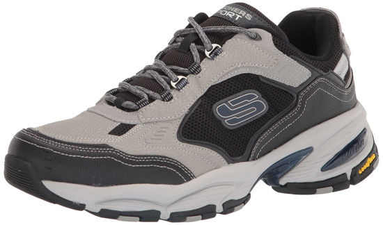 Picture of Skechers Men's Vigor 3.0 with Goodyear Rubber Outsole Oxford, Gray/Black - Size: 13 Wide