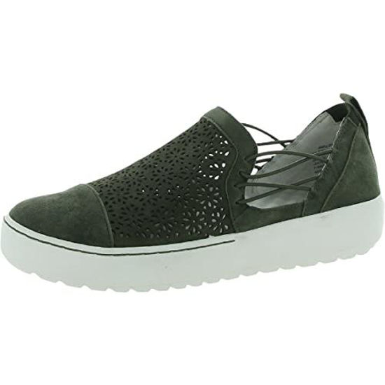 Picture of Jambu Womens Erin Perforated Slip On Sneakers Shoes Casual - Green - Size 6 M - Size: 6