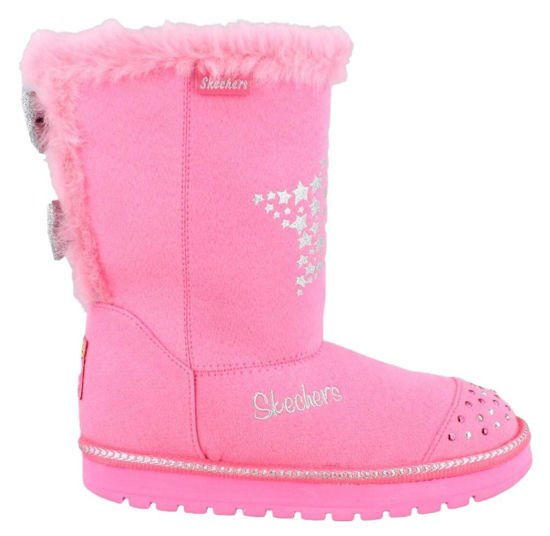 Picture of Skechers Sport DLitesMe Time Womens Sneaker 11 CD US BlackHot Pink - Size: 11 Wide