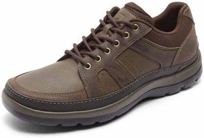 Picture of Rockport Men's Get Your Kicks Mudguard Blucher, Dark Brown Leather, 16 Wide - Size: 16 Wide