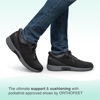 Picture of Orthofeet Men's Orthopedic Black and Gray Knit Yari Hands-Free Sneakers, Size 11.5 - Size: 11.5
