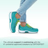 Picture of Orthofeet Women's Orthopedic Turquoise Knit Coral Sneakers, Size 12 Wide - Size: 12 Wide