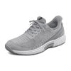 Picture of Orthofeet Women's Orthopedic Grey Knit Kita Hands-Free Sneakers, Size 6 Wide - Size: 6 Wide