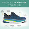 Picture of Orthofeet Men's Orthopedic Blue Hands-Free Tilos Slip-On Sneakers, Size 8 Medium - Size: 8