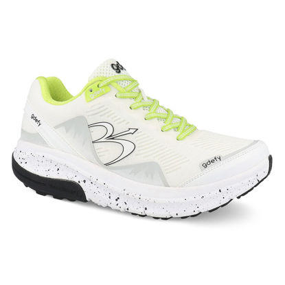 Picture of Gravity Defyer Women's Pain Relief | Arch Support | Plantar Fasciitis | Foot & Knee Pain | Wide Shoes | Orthopedic | Heel Pain | Free Orthotic Included White, Neon - Size: 7.5
