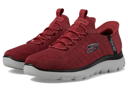 Picture of Skechers Men's Summits Key Pace Hands Free Slip-in Sneaker, Red/Black, 7.5 - Size: 7.5