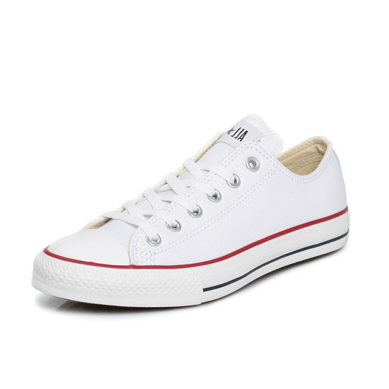 Picture of Converse Unisex-Adult Chuck Taylor All Star Leather Low Top Sneaker, White, 3 M US - Size: 5 Women/3 Men