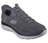 Picture of Skechers Men's Summits Key Pace Hands Free Slip-in Loafer, Charcoal/Black, 10 - Size: 10
