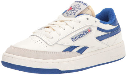 Picture of Reebok Men's Club C Sneaker, Chalk/Collegiate Royal/Excellent RED, 8.5 - Size: 8.5