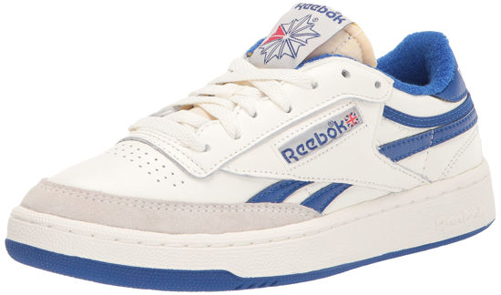 Picture of Reebok Men's Club C Sneaker, Chalk/Collegiate Royal/Excellent RED, 7 - Size: 7