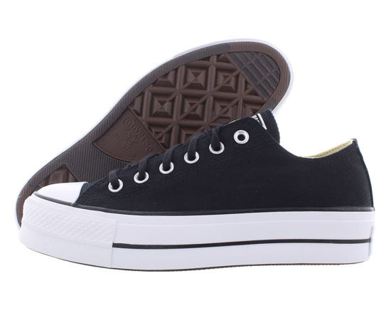 Picture of Converse Women's Chuck Taylor All Star Canvas Platform Sneaker, Black White, 5 - Size: 5