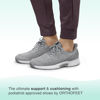 Picture of Orthofeet Women's Orthopedic Grey Knit Kita Hands-Free Sneakers, Size 7.5 Wide - Size: 7.5 Wide