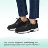Picture of Orthofeet Women's Orthopedic Black Knit Kita Hands-Free Sneakers, Size 5.5 Wide - Size: 5.5 Wide