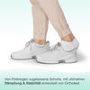 Picture of Orthofeet Women's Orthopedic White Knit Kita Hands-Free Sneakers, Size 5.5 Wide - Size: 5.5 Wide