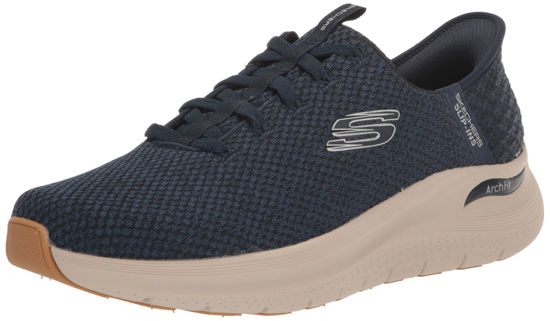 Picture of Skechers Men's Arch Fit 2.0 Look Ahead Hands Free Slip-in Sneaker, Navy, 9 X-Wide - Size: 9 X-Wide