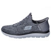 Picture of Skechers Men's Summits Key Pace Hands Free Slip-in Loafer, Charcoal/Black, 14 - Size: 14