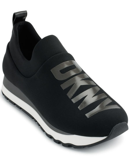 Picture of DKNY Women's Jadyn Lightweight Slip on Comfort Sneaker, Black/Dark Gunmetal, 5 - Size: 5