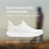 Picture of Kizik Athens White Wide M14 / W15.5 Slip-On Sneakers, Casual Shoes for Women and Men, Comfortable Womens and Mens Shoes for Work, Walking, The Office, and More, Womens and Mens Slip on Sneakers - Size: 15.5 Wide Women/14 Wide Men