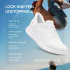Picture of Kizik Athens White Wide M14 / W15.5 Slip-On Sneakers, Casual Shoes for Women and Men, Comfortable Womens and Mens Shoes for Work, Walking, The Office, and More, Womens and Mens Slip on Sneakers - Size: 15.5 Wide Women/14 Wide Men