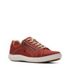 Picture of Clarks Women's Nalle Lace Sneaker, Chestnut Nubuck, 9 Wide - Size: 9 Wide
