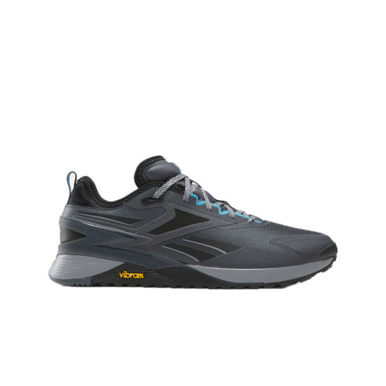 Picture of Reebok Unisex Nano X3 Adventure Sneaker, Pure Grey/Core Black/Bold Cyan, 13 US Men - Size: 14.5 Women/13 Men