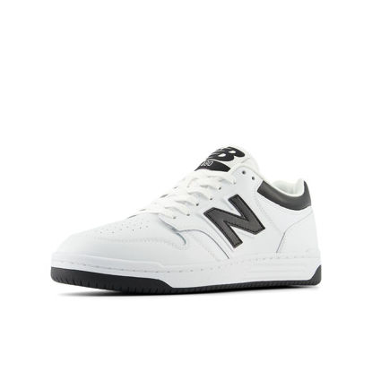 Picture of New Balance Men's 480 V1 Sneaker, White/Black, 12 - Size: 12