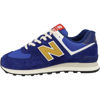 Picture of New Balance Unisex 574 V2 Heritage Brights Sneaker, Navy/Gold, 10 US Men - Size: 11.5 Wide Women/10 Men