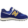 Picture of New Balance Unisex 574 V2 Heritage Brights Sneaker, Navy/Gold, 10 US Men - Size: 11.5 Wide Women/10 Men