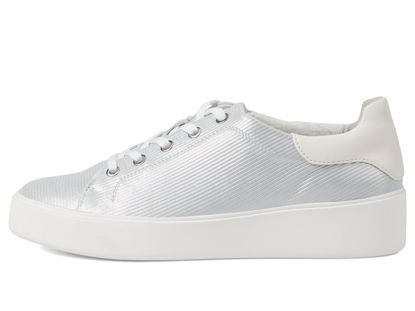 Picture of Naturalizer Women's Morrison2.0 Lace Up Fashion Casual Sneaker, Silver Leather, 9.5 - Size: 9.5