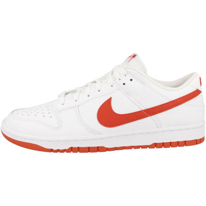 Picture of NIKE Men's Dunk Low, White Picante Red, 14 - Size: 14