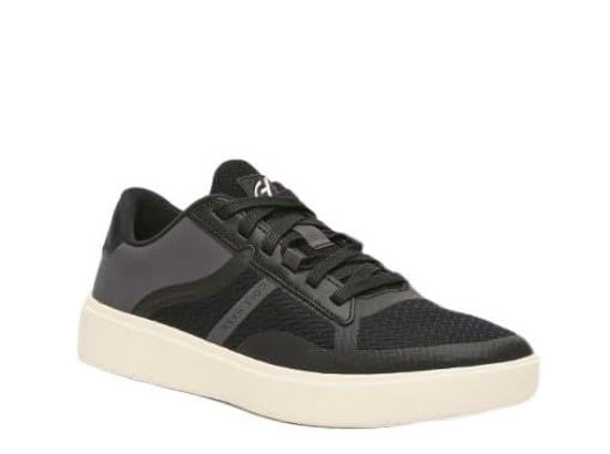 Picture of Cole Haan Men's Grand Crosscourt Winner Sneaker, Black/Gray Pinstripe/Ivory, 8.5 - Size: 8.5