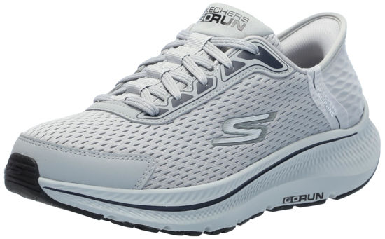 Picture of Skechers Men's Hands Free Slip-ins Go Run Consistent 2.0 Empower Sneaker, Light Grey, 13 Wide - Size: 13 Wide