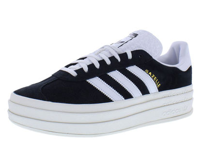 Picture of adidas Gazelle Bold Womens Shoes Size 10, Color: Core Black/Cloud White/Dirty Black - Size: 10