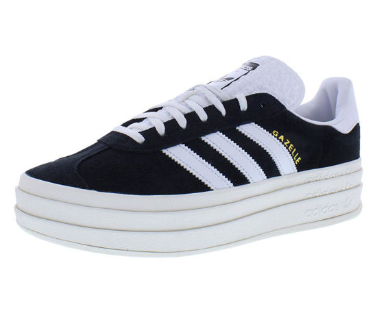 Picture of adidas Gazelle Bold Womens Shoes Size 6, Color: Core Black/Cloud White/Dirty Black - Size: 6