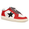 Picture of VINTAGE HAVANA Womens Reflex Metallic Lace Up Sneakers Shoes Casual - Black, Red, Silver, White - Size 8 M - Size: 8